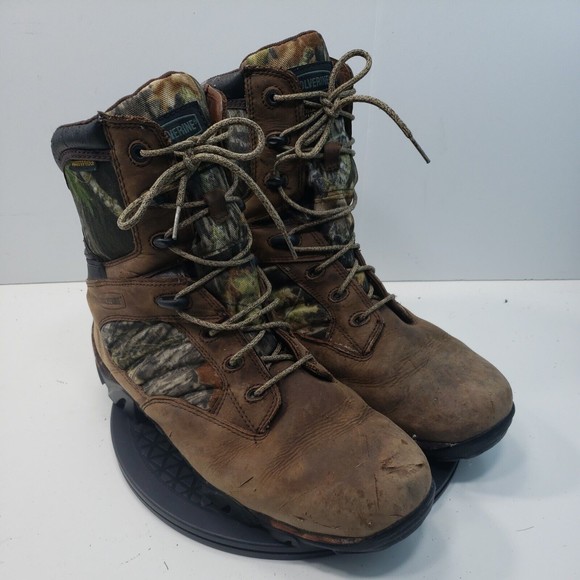 Men's Wolverine Camo Boots Waterproof 400 Gram Thinsulate Size 12 US Hunting - Picture 1 of 12